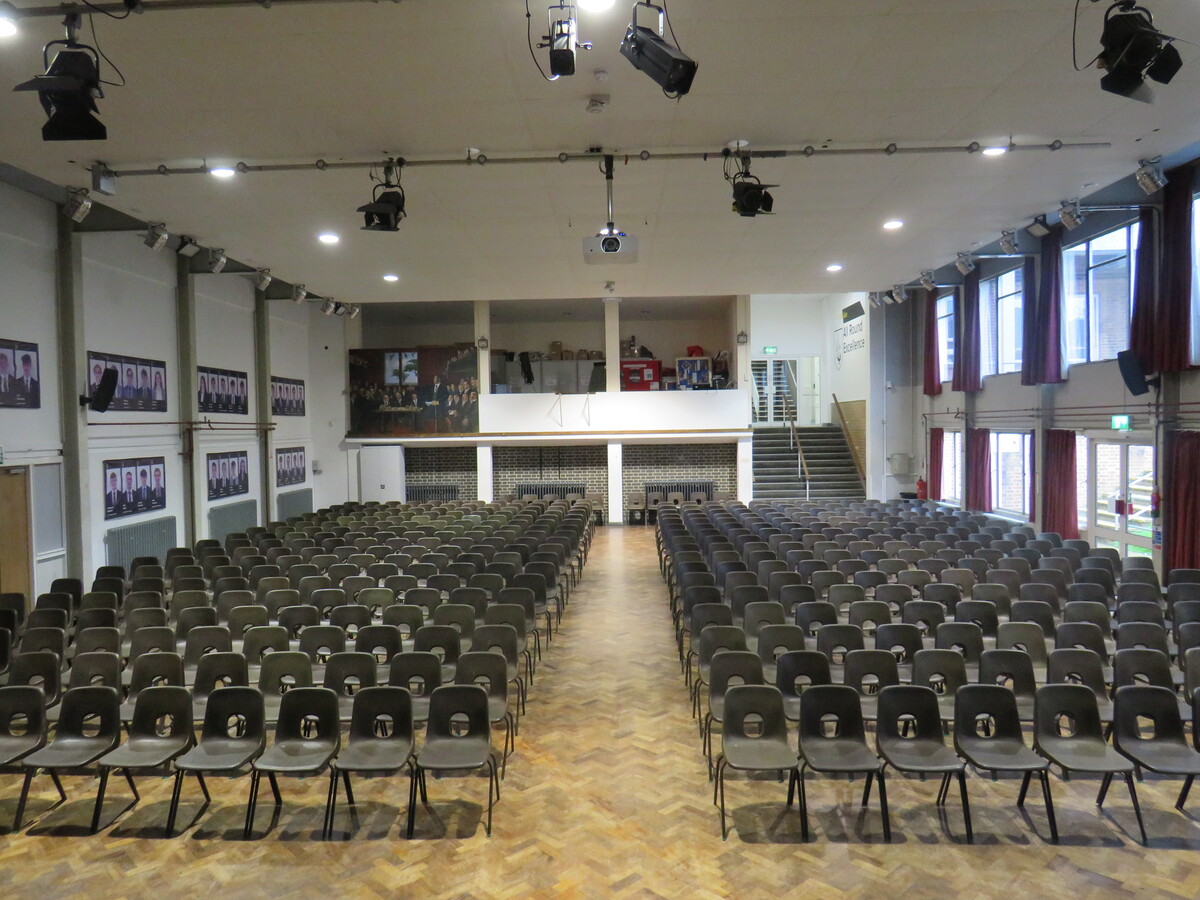 Main Hall at Tunbridge Wells Grammar School for Boys for hire in