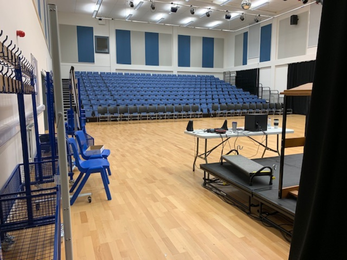 Main Hall at Longdean School for hire in Hemel Hempstead SchoolHire
