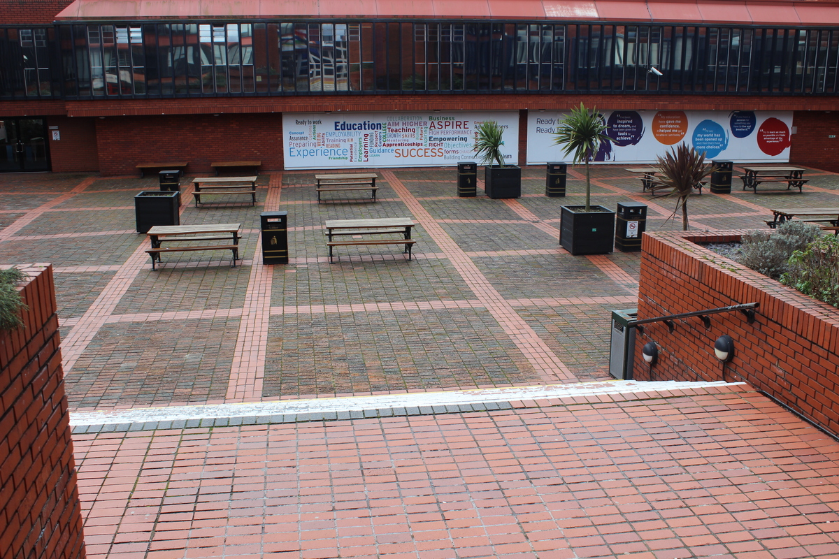 Outdoor Garden at West London College Hammersmith and Fulham for hire