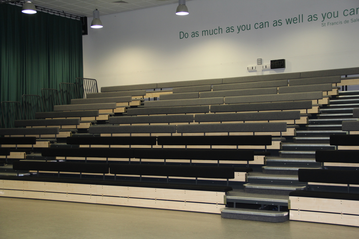 Main Hall at All Saints' Academy for hire in Cheltenham SchoolHire