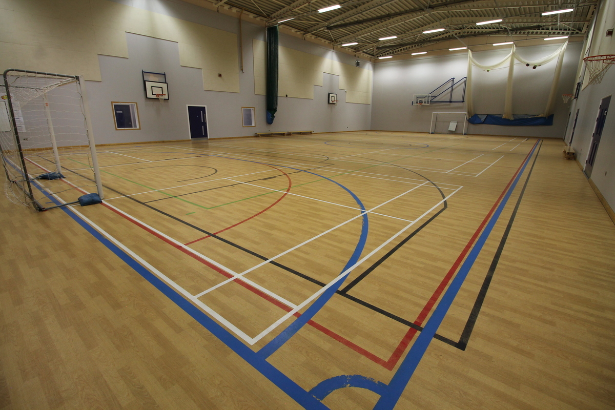 Sports Hall / Badminton Court at Aldercar High School for ...