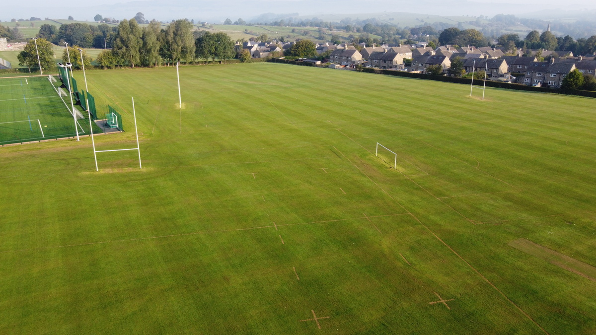 Grass Football Pitch / Football at Lady Manners School for