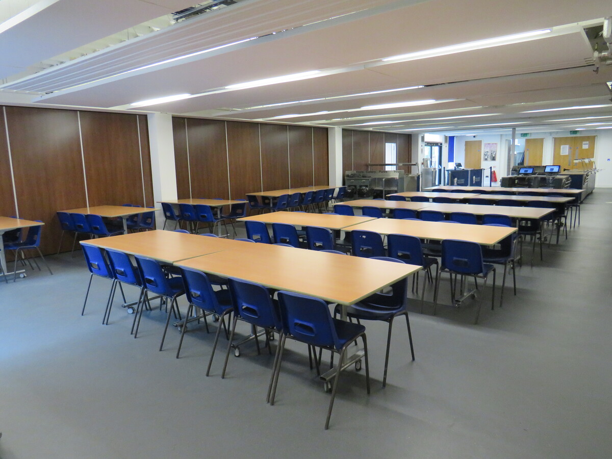 Dining Hall at West London Free School Palingswick House for hire in