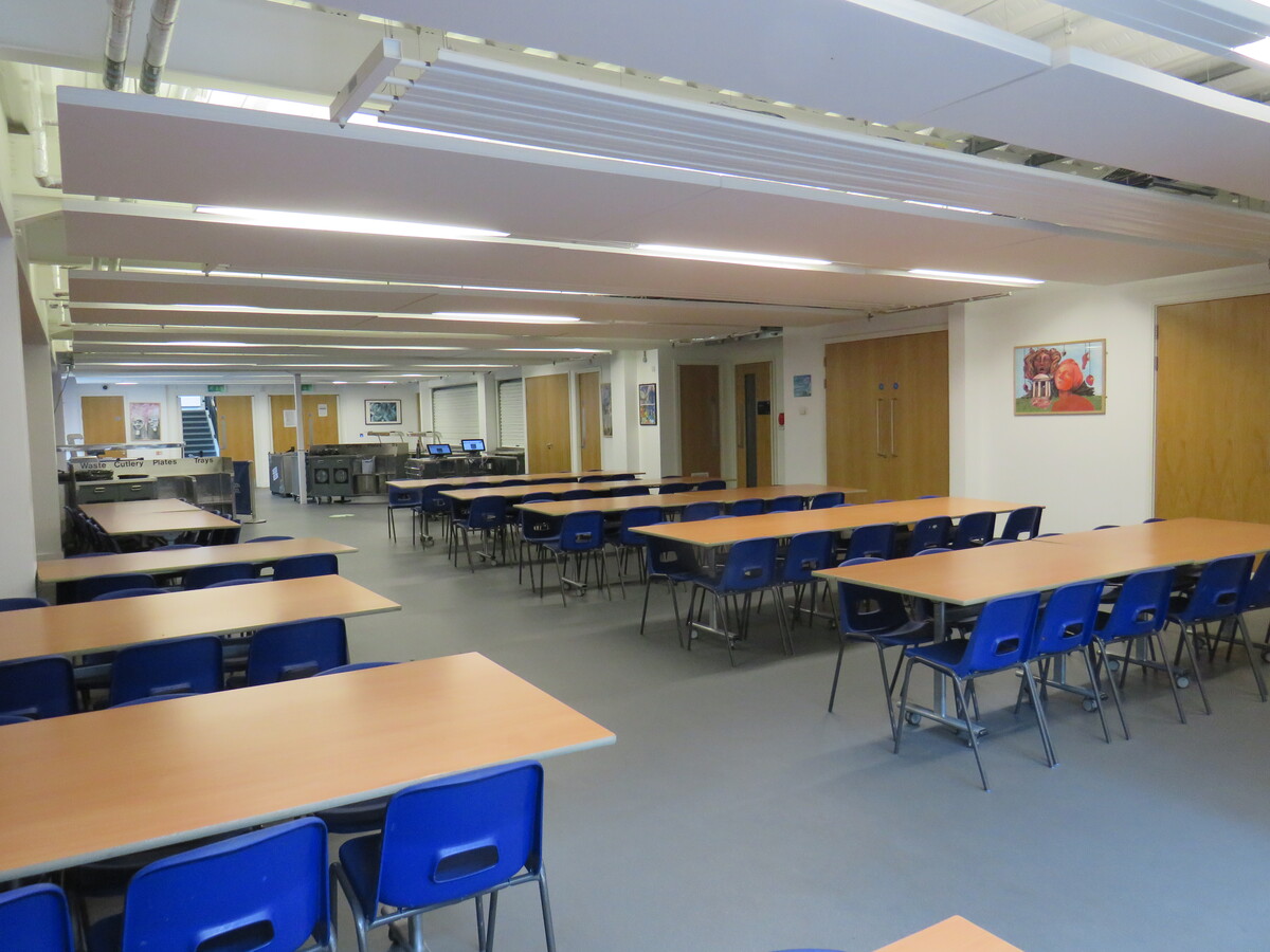Dining Hall at West London Free School Palingswick House for hire in