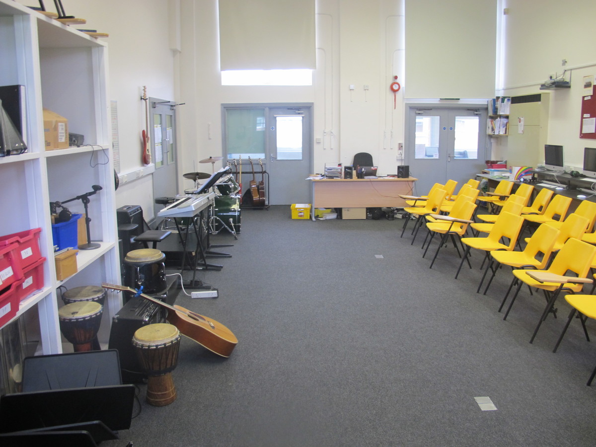 Music Room at The Park Community School for hire in Barnstaple SchoolHire