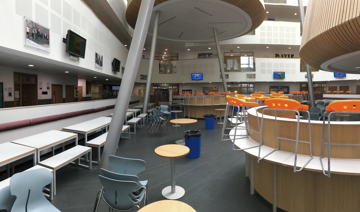Atrium at Shoreham Academy for hire in Shoreham SchoolHire