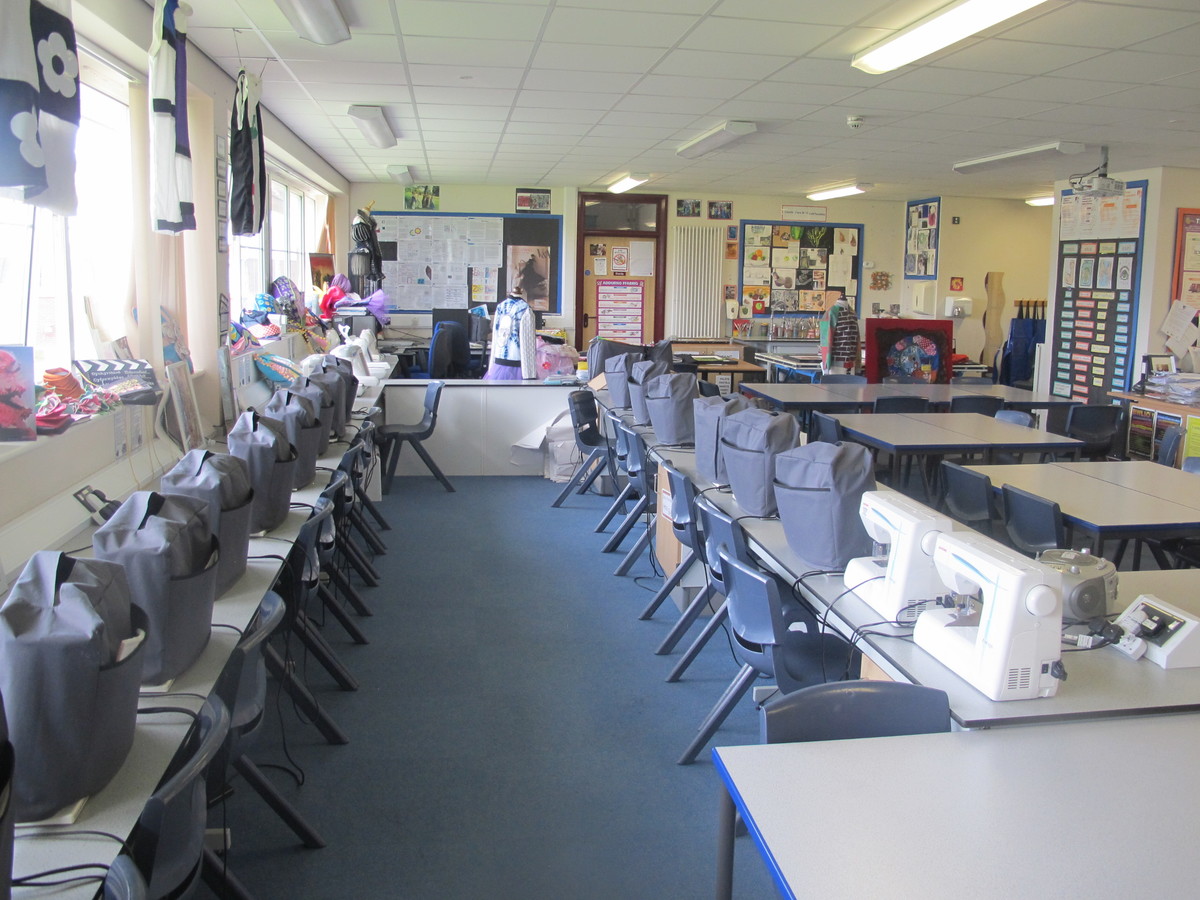 Sewing Room at Ysgol Gyfun Gymraeg Plasmawr for hire in Cardiff
