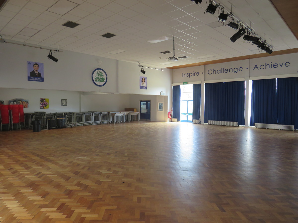 Main Hall at Hylands School for hire in Chelmsford SchoolHire
