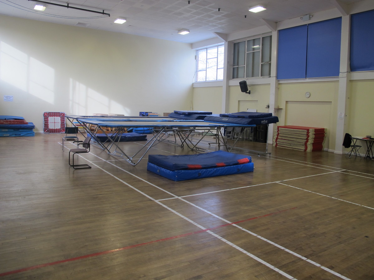 Gymnasium at Kingsley School Bideford for hire in Bideford SchoolHire